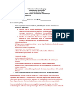 Examen General de Geohidrologia 2020. García C. 6B