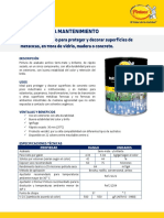 Acrilica para Mantenimiento para Solventes Ficha Tecnica Pintuo