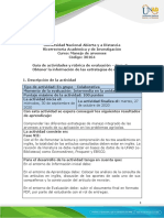 Guía de Actividades y Rúbrica de Evaluación - Unidad 3 - Paso 3 - Obtener La Información de Las Estrategias de Manejo PDF