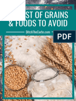 A-Z List of Grains & Foods To Avoid