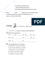 Segundo Ciclo 3°,4° Del 21 de Septiembre Al 25