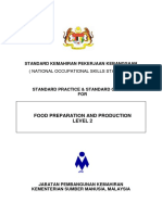 Standard Kemahiran Pekerjaan Kebangsaan: Food Preparation and Production Level 2