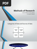 Methods of Research-Lession 6