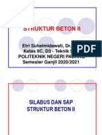 Kuliah - 1 - Struktur Beton 2 - PNP2020 PDF