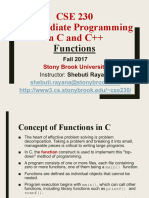 Cse 230 Intermediate Programming Incandc++: Functions