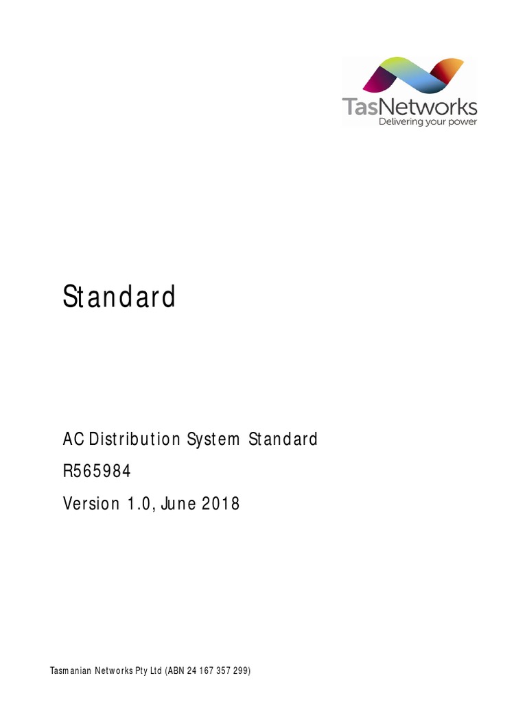 AC Distribution System Standard PDF | PDF | Transformer | Alternating ...