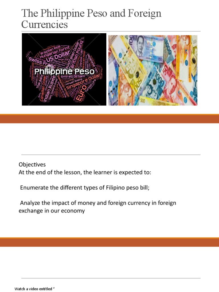 Philippine Peso & Forex Impact | PDF | Exchange Rate | Foreign Exchange  Market