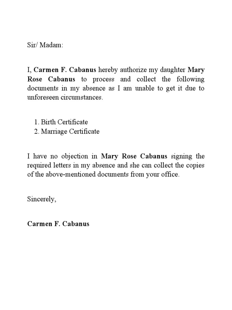 Document Collection Authorization | PDF