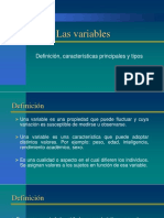 Las variables: definición, tipos y operacionalización