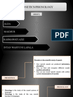 B - Group 1 - Linguistic PPT - Phonetics & Phonology Material