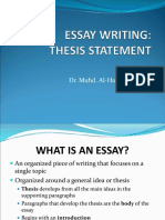 Thesis Statement PDF