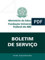 UFABC Boletim de Serviço Abril 2020