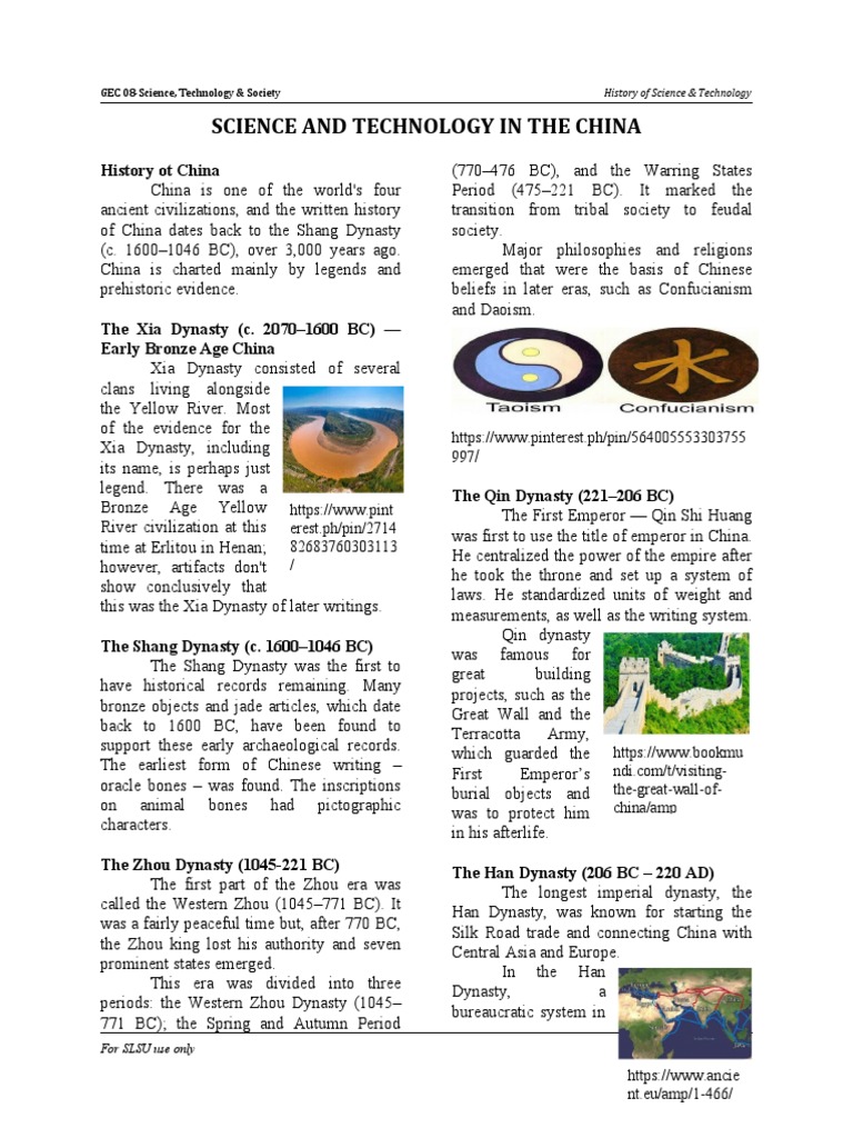 Overview of Chinese Dynasties | PDF | China | World Politics