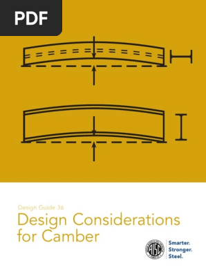 Aisc Design Guide 36 Design Considerations For Camber Pdf Deformation Engineering Rolling Metalworking