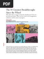 The 50 Greatest Breakthroughs Since The Wheel