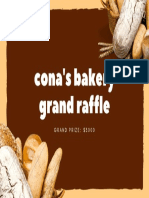 Dark Brown Assorted Breads Raffle Flyer