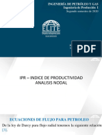 IPR - Indice de Productiva de Pozos Petroleo Analisis Nodal PDF