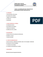 Esquema para La Elaboración Del Proyecto de