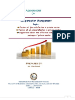 Factors Affecting Job Satisfaction in Private Sector