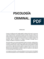 Psicologia criminal.