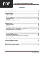 HRS-9 Software & License Installation Guide. Contents HRS-9 SUPPORTED PLATFORMS... 2