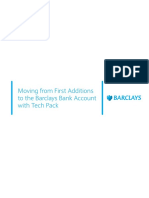 Moving From First Additions To The Barclays Bank Account With Tech Pack - 28-SEP-15 PDF