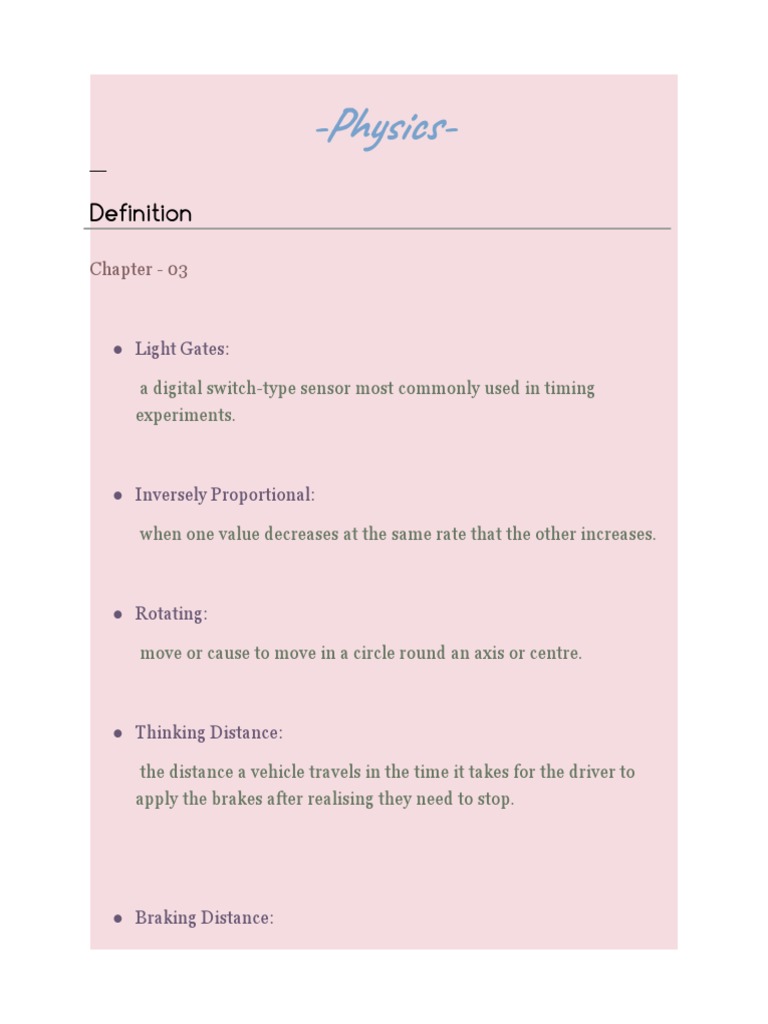 Physics-: Chapter - 03 | PDF | Science & Mathematics | Technology ...
