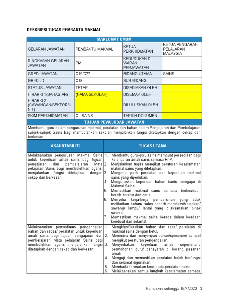 JD Pembantu Makmal C19  PDF