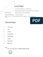 Format of A Research Paper: Paper Size, 8 X 11-Inch White Paper, With 1-Inch Margins On The Top, Bottom, and Sides