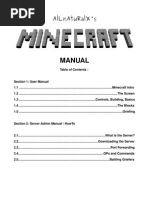 Minecraft - Recipe List - Easily Printable | Blue | Cyan