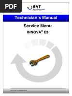 Technician's Manual: Service Menu