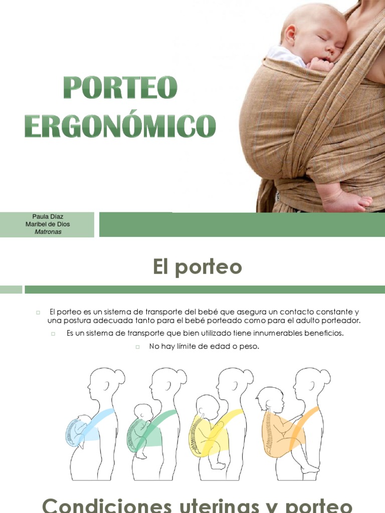 Porteo, transporte seguro y ergonómico que potencia el contacto