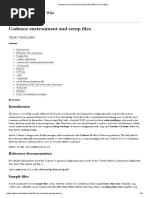 Cadence Environment and Setup Files (INFN Torino Wiki)