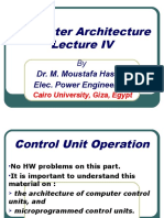 Computer Architecture: Dr. M. Moustafa Hassan Elec. Power Engineering