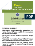 Lect. 11, AC, and DC Circuits