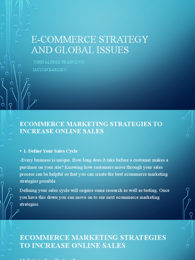 E-Commerce Strategy and Global Issues | PDF | E Commerce | Social Media ...