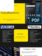 Nokia - Blackberry: Mini Project - Sowmya R (045), Mba (Ii)