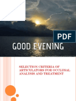 Selection Criteria of Articulators Part 1 & 2 PDF