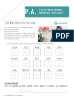 IPA Worksheet Answers