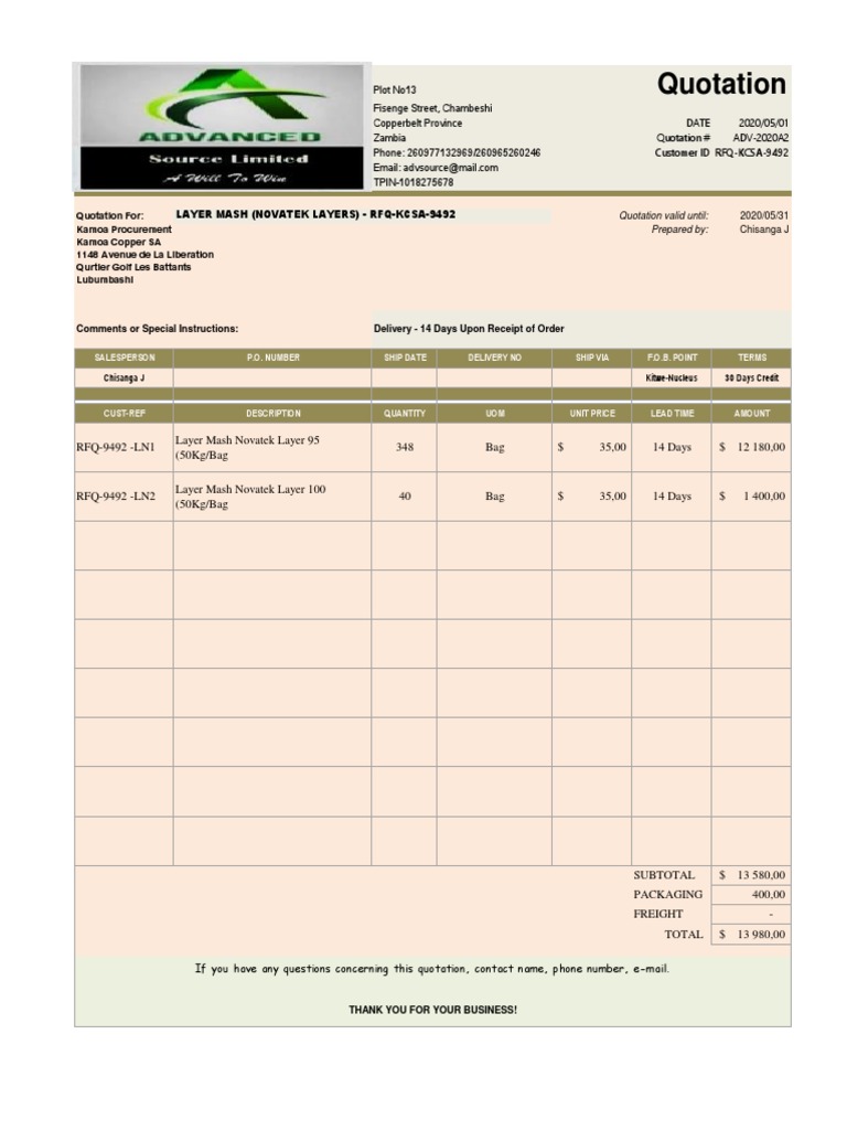 novatek-layer-mash-rfq-kcsa-9492-pdf-pdf-supply-chain-management
