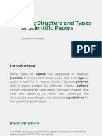 Basic Structure and Types of Scientific Papers PDF