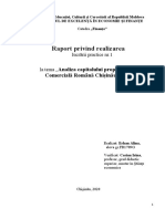 Raport Privind Realizarea: Analiza Capitalului Propriu Al Băncii Comercială Română Chișinău S.A