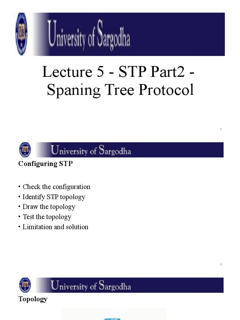 Configuring the Spanning Tree Protocol | PDF
