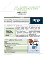 The Injured Eye - Practical Management Guidelines and Referral Criteria For The Rural Doctor