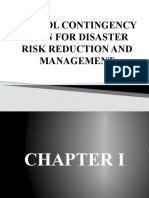 School Contingency Plan For Disaster Risk Reduction and Management