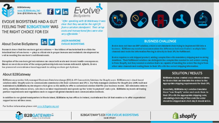 EDI Solutions for Evolve BioSystems | PDF | Electronic Data Interchange ...