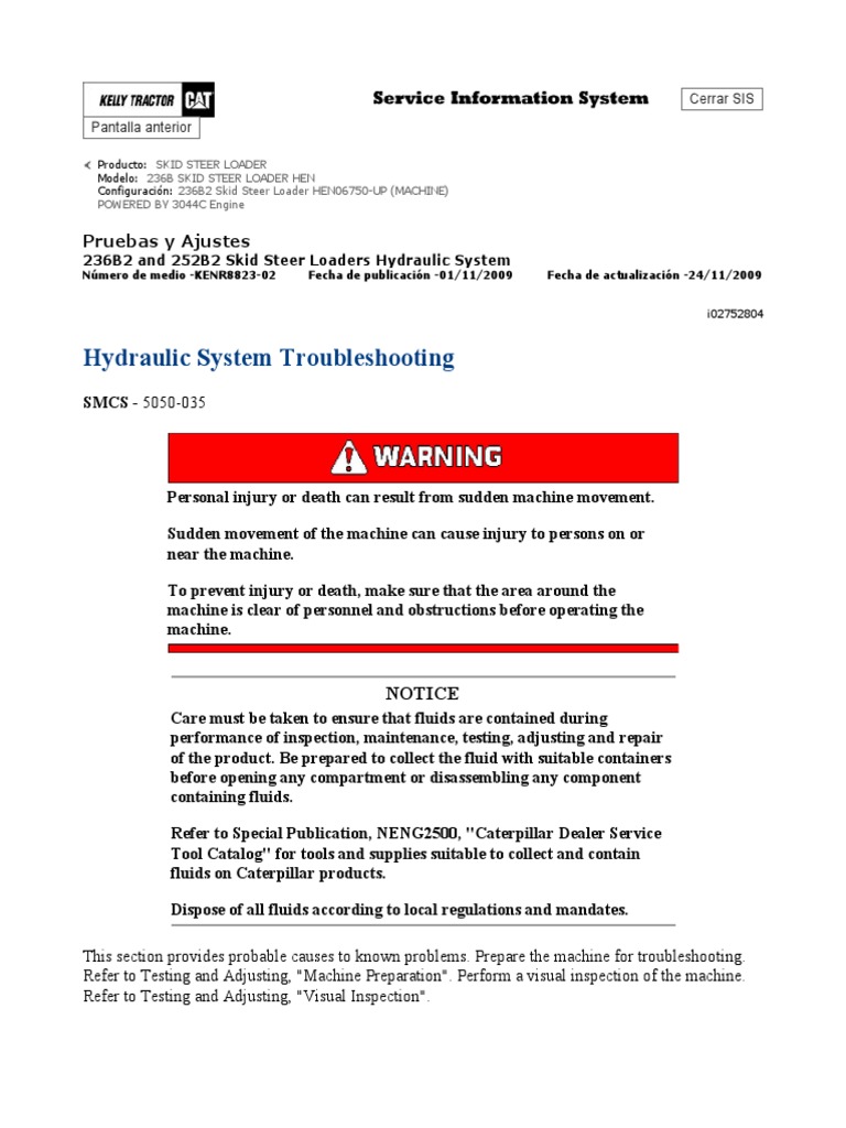Hydraulic System Troubleshooting | PDF | Valve | Pump