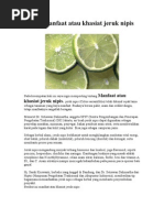 Download Apa Manfaat atau khasiat jeruk nipis by esti pramestiningtyas SN47841422 doc pdf