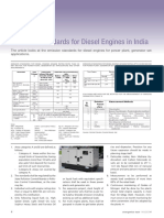 Emission Standards For Diesel Engines in India