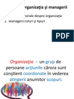 Tema Organizația Și Managerii